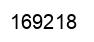 Number 169218 black image