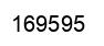 Number 169595 black image