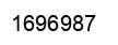 Number 1696987 black image