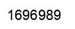 Number 1696989 black image