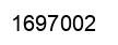 Number 1697002 black image