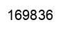 Number 169836 black image