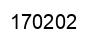 Number 170202 black image