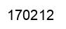 Number 170212 black image