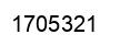 Number 1705321 black image