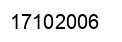 Number 17102006 black image