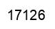 Number 17126 black image