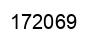 Number 172069 black image