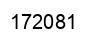 Number 172081 black image