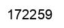 Number 172259 black image