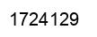 Number 1724129 black image