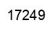 Number 17249 black image