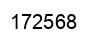 Number 172568 black image