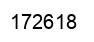 Number 172618 black image