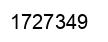 Number 1727349 black image