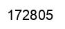 Number 172805 black image