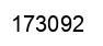 Number 173092 black image