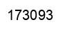 Number 173093 black image