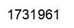 Number 1731961 black image