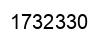 Number 1732330 black image
