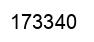 Number 173340 black image