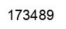 Number 173489 black image