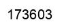 Number 173603 black image