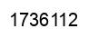 Number 1736112 black image
