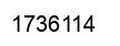 Number 1736114 black image