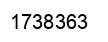 Number 1738363 black image