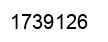 Number 1739126 black image