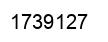 Number 1739127 black image