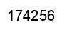 Number 174256 black image