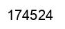 Número 174524 imagen negro