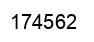 Número 174562 imagen negro