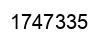 Number 1747335 black image