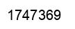 Number 1747369 black image
