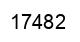 Number 17482 black image