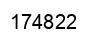 Number 174822 black image