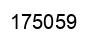 Number 175059 black image