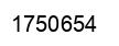 Number 1750654 black image