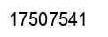 Number 17507541 black image