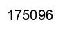 Number 175096 black image