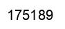 Number 175189 black image