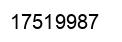 Number 17519987 black image