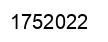 Number 1752022 black image