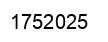Number 1752025 black image