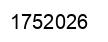 Number 1752026 black image