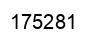 Number 175281 black image