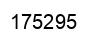 Number 175295 black image